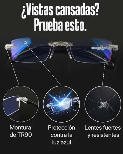 😣 ¿Te cuesta leer mensajes o letras pequeñas?  👓 Gafas TR90 Pro Titanium  🔥 COMPRA 1 Y RECIBE 2  ✅ Visión más cómoda para leer ✅ Protección contra luz azul ✅ Ligeras y resistentes ✅ Envío GRATIS ✅ Pago contra entrega